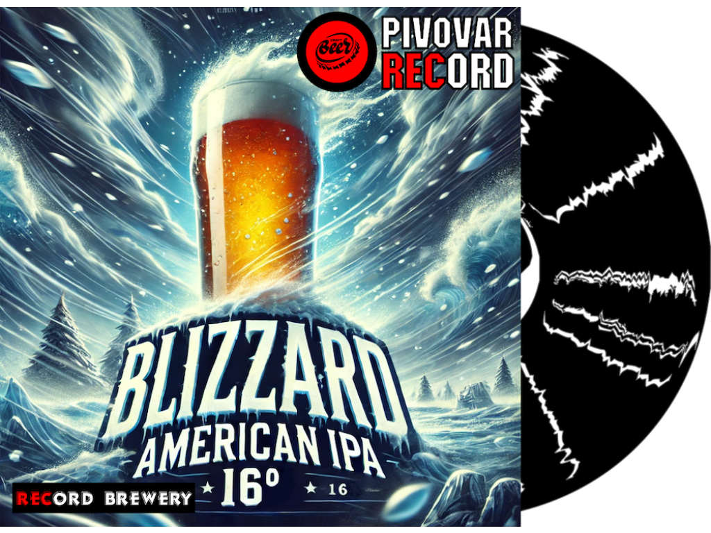 BLIZZARD zimní polotmavé silné pivo 7,1% alk
