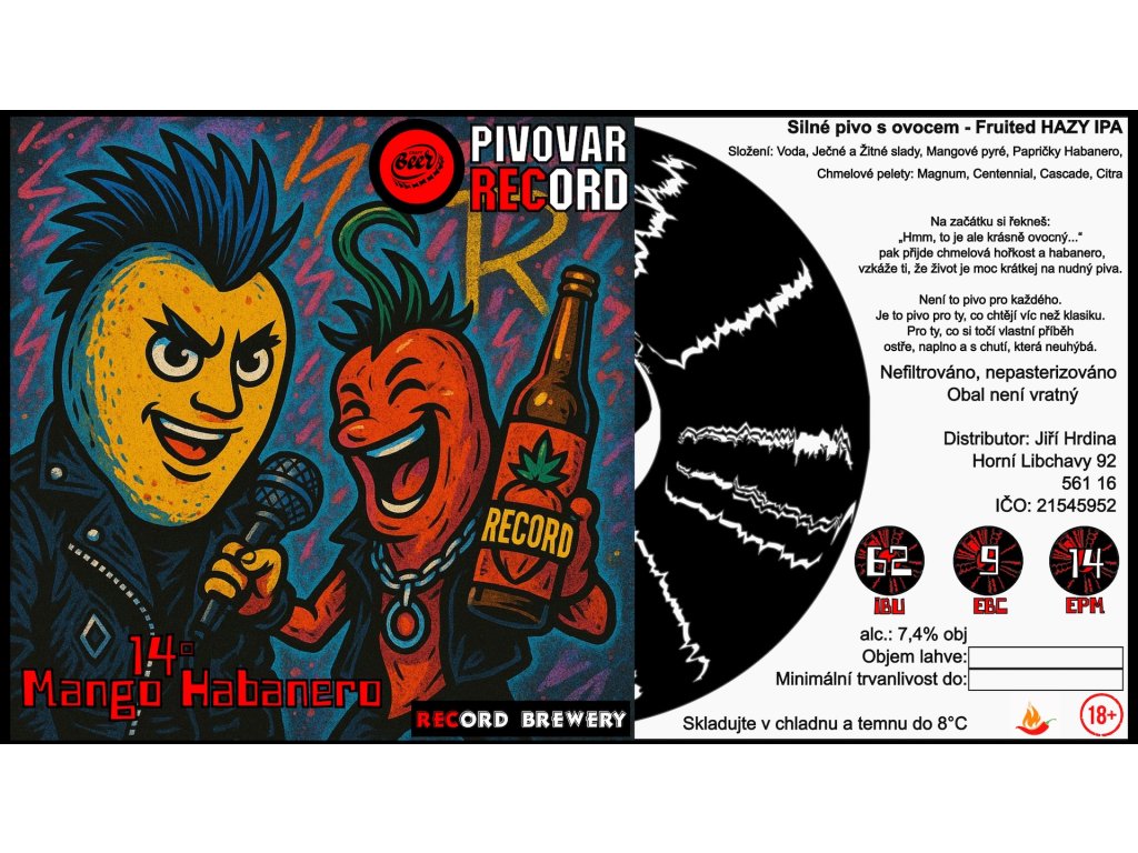 MANGO HABANERO silné ovocné pivo 7,4% alk