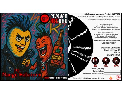 MANGO HABANERO silné ovocné pivo 7,4% alk