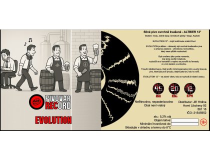 EVOLUTION silné pivo svrchně kvašené - ALTBIER 12°
